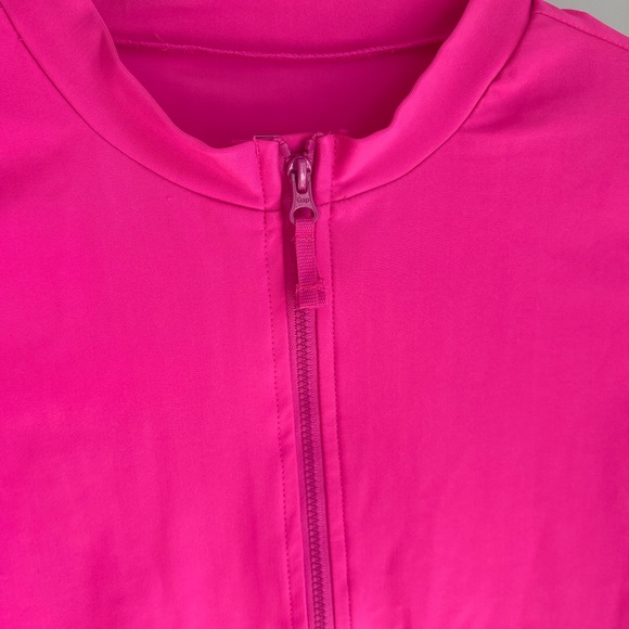 NWT - Pink Zip Up Long Sleeve Rash Guard - Picture 4 of 6